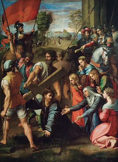 Christ Falling on the Way to Calvary Raphael